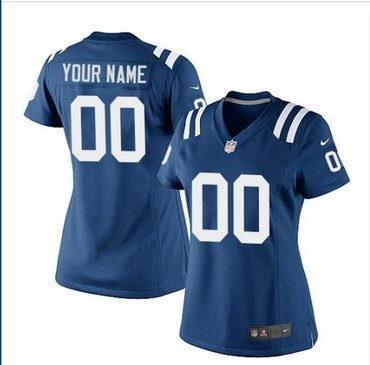 Women's Nike Indianapolis Colts Customized Limited Royal Blue Team Color NFL Jersey