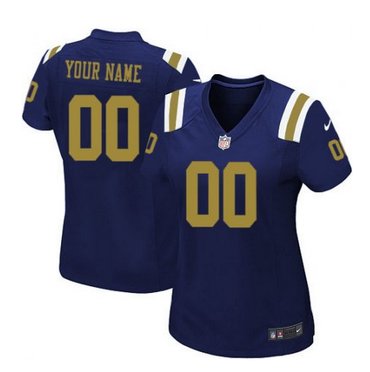 Women's Nike New York Jets Customized Elite Navy Blue Alternate NFL Jersey Women's Nike New York Jets Customized Elite Navy Blue Alternate NFL Jersey
