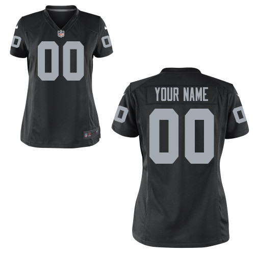 Women's Nike Oakland Raiders Customized Game Team Color Jersey Women's Nike Oakland Raiders Customized Game Team Color Jersey