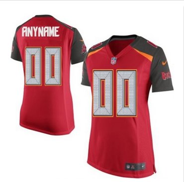 Women's Nike Tampa Bay Buccaneers Customized Limited Red Team Color NFL Jersey