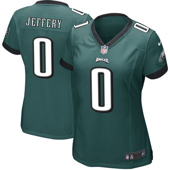 Women's Philadelphia Eagles Alshon Jeffery Nike Green Game Jersey