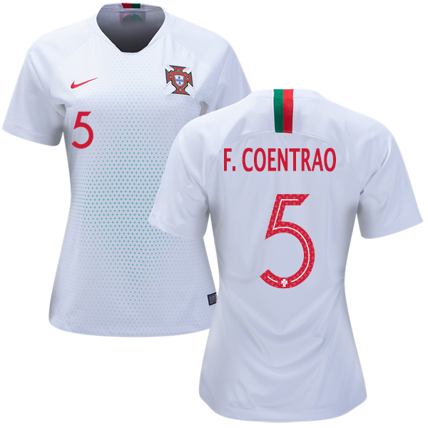 Women's Portugal #5 F.Coentrao Away Soccer Country Jersey Women's Portugal #5 F.Coentrao Away Soccer Country Jersey