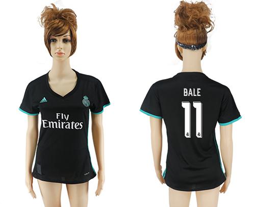 Women's Real Madrid #11 Bale Away Soccer Club Jersey