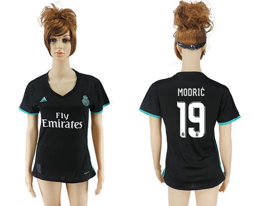 Women's Real Madrid #19 Modric Away Soccer Club Jersey
