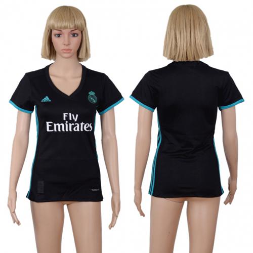 Women's Real Madrid Blank Away Soccer Club Jersey Women's Real Madrid Blank Away Soccer Club Jersey