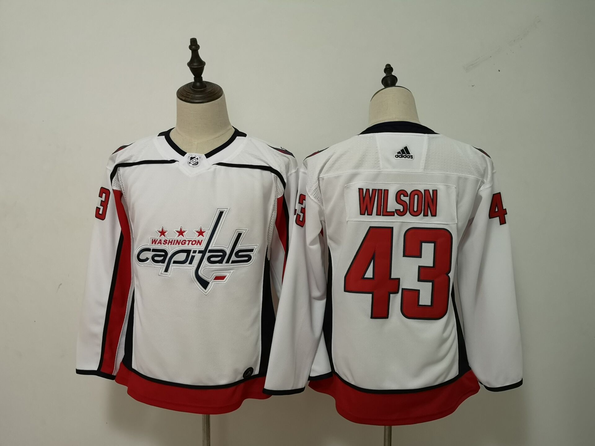 Women Adidas Capitals #43 Evgeny Kuznetsov Black Authentic Team Logo Fashion Stitched NHL Jersey