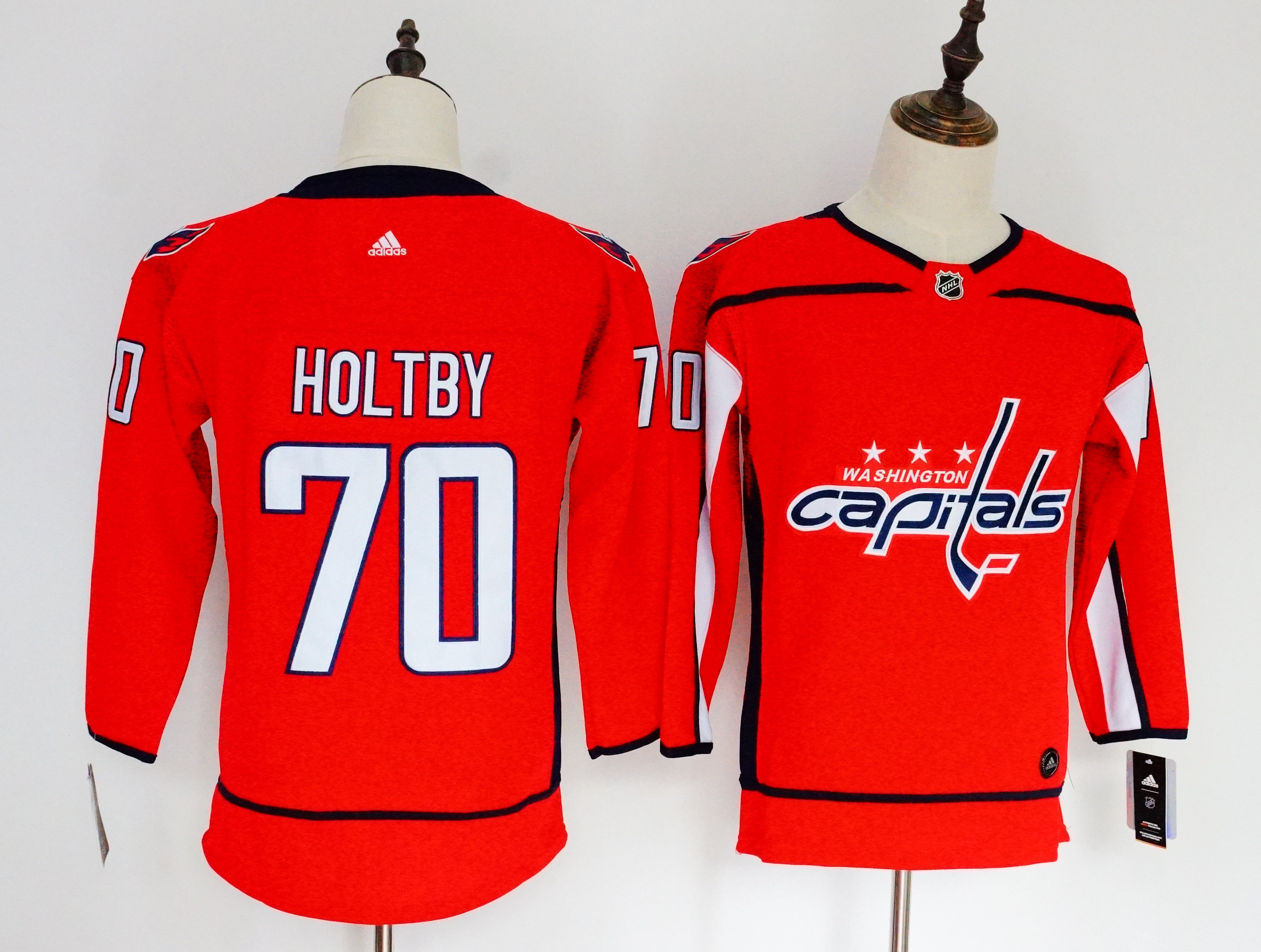 Women Adidas Capitals #70 Evgeny Kuznetsov Black Authentic Team Logo Fashion Stitched NHL Jersey 1
