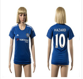 Women Chelsea #10 Hazard Home Soccer Club Jerse Women Chelsea #10 Hazard Home Soccer Club Jerse