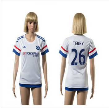 Women Chelsea #26 Terry Away Soccer Club Jersey Women Chelsea #26 Terry Away Soccer Club Jersey