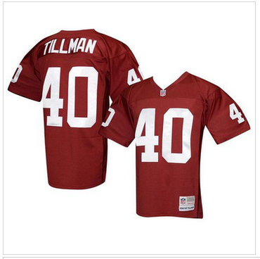 Women Mitchell And Ness 2000 Arizona Cardinals #40 Pat Tillman Red Throwback Stitched NFL Jersey