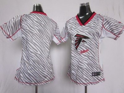 Women NEW Atlanta Falcons Blank FEM FAN Zebra New NFL Jerseys