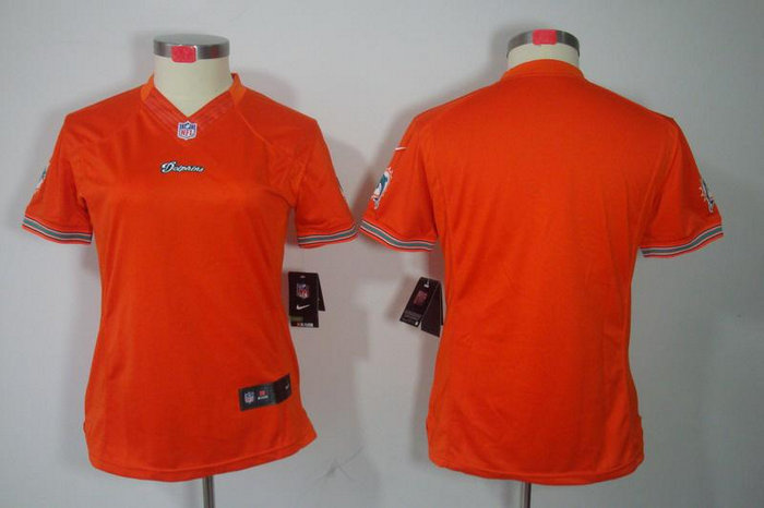 Women NEW Miami Dolphins Blank Orange Jerseys Women NEW Miami Dolphins Blank Orange Jerseys