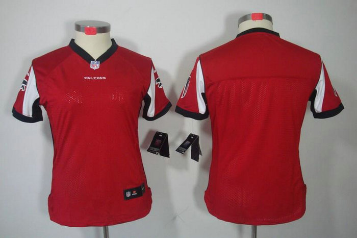 Women NEW NFL Atlanta Falcons Blank Red  jerseys
