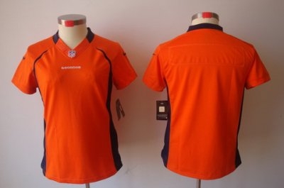 Women NEW NFL Denver Broncos Blank Orange Jerseys Women NEW NFL Denver Broncos Blank Orange Jerseys