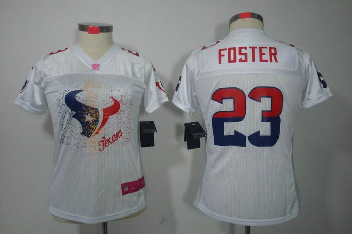 Women NEW NFL Houston Texans 23 Arian Foster White(2012 Fem Fan Elite Jerseys) Women NEW NFL Houston Texans 23 Arian Foster White(2012 Fem Fan Elite Jerseys)