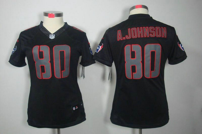Women NEW NFL Houston Texans 80 Andre Johnson Impact Limited Black Jerseys Women NEW NFL Houston Texans 80 Andre Johnson Impact Limited Black Jerseys