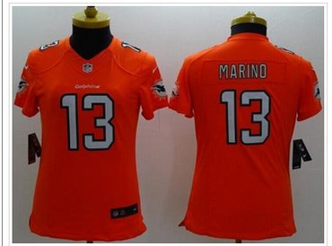 Women NEW NFL Miami Dolphins 11 Mike Wallace Green Orange Drift Fashion II Jerseys