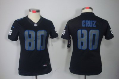 Women NEW NFL New York Giants #80 Victor Cruz black jerseys(impact limited) Women NEW NFL New York Giants #80 Victor Cruz black jerseys(impact limited)