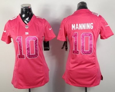 Women NEW New York Giants 10 Eli Manning Pink Jerseys Women NEW New York Giants 10 Eli Manning Pink Jerseys