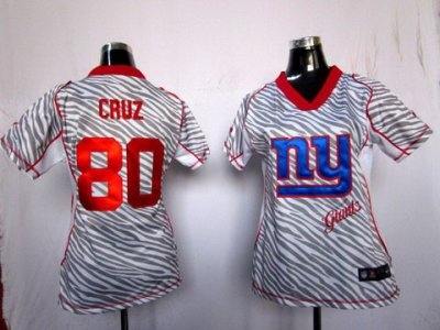 Women NEW New York Giants 80 Victor Cruz FEM FAN Zebra NFL Jerseys Women NEW New York Giants 80 Victor Cruz FEM FAN Zebra NFL Jerseys