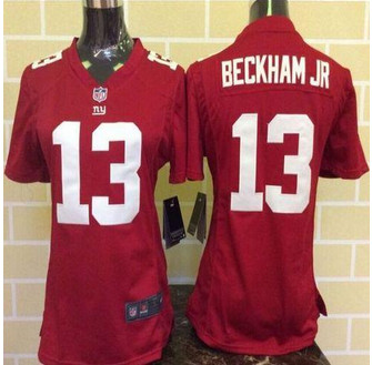 Women New Giants #13 Odell Beckham Jr Red Alternate Stitched NFL Elite Jersey Women New Giants #13 Odell Beckham Jr Red Alternate Stitched NFL Elite Jersey
