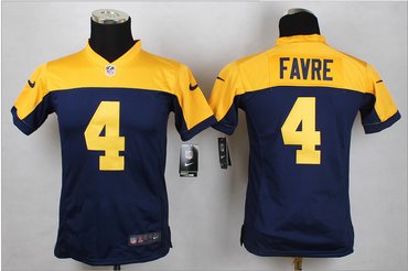 Women New Green Bay Packers #4 Favre Blue Alternate Stitched NFL New Elite Jersey Women New Green Bay Packers #4 Favre Blue Alternate Stitched NFL New Elite Jersey