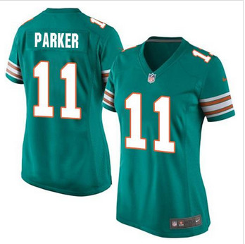 Women New Miami Dolphins #11 DeVante Parker Aqua Green Alternate Stitched NFL Elite Jersey Women New Miami Dolphins #11 DeVante Parker Aqua Green Alternate Stitched NFL Elite Jersey