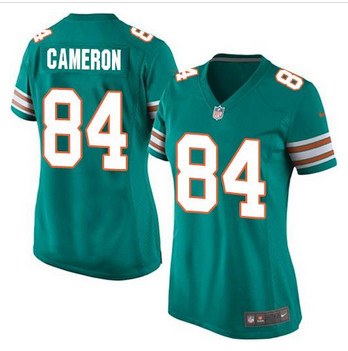 Women New Miami Dolphins #84 Jordan Cameron Aqua Green Alternate Stitched NFL Elite Jersey Women New Miami Dolphins #84 Jordan Cameron Aqua Green Alternate Stitched NFL Elite Jersey