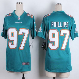 Women New Miami Dolphins #97 Jordan Phillips Aqua Green Team Color Stitched NFL Elite Jersey Women New Miami Dolphins #97 Jordan Phillips Aqua Green Team Color Stitched NFL Elite Jersey
