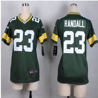 Women New Packers #23 Damarious Randall Green Team Color Stitched NFL Elite jersey