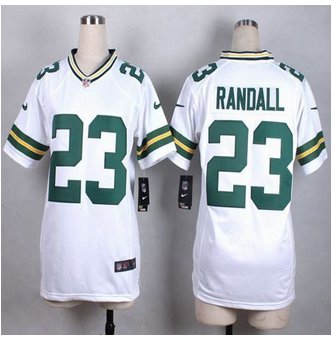 Women New Packers #23 Damarious Randall White Stitched NFL Elite Jersey