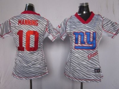 Women New York Giants 10 Eli Manning FEM FAN Zebra NFL Jerseys Women New York Giants 10 Eli Manning FEM FAN Zebra NFL Jerseys
