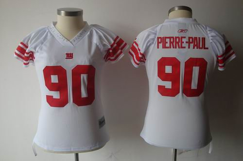 Women New York Giants 90 Jason Pierre-Paul Royal white Jersey