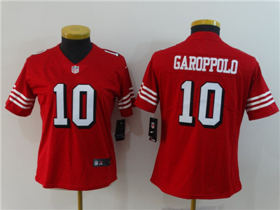 Women Nike 49ers #40 Jimmy Garoppolo Red Women 2018 Vapor Untouchable Limited Jersey
