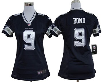 Women Nike Dallas cowboys 9 Romo Authentic Game Jerseys