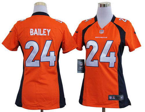 Women Nike Denver Broncos 24 Bailey Orange Nike NFL Jerseys Women Nike Denver Broncos 24 Bailey Orange Nike NFL Jerseys