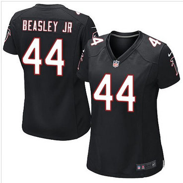 Women Nike Falcons #44 Vic Beasley Jr Black Alternate Stitched NFL Elite Jersey Women Nike Falcons #44 Vic Beasley Jr Black Alternate Stitched NFL Elite Jersey