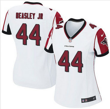 Women Nike Falcons #44 Vic Beasley Jr White Stitched NFL Elite Jersey Women Nike Falcons #44 Vic Beasley Jr White Stitched NFL Elite Jersey