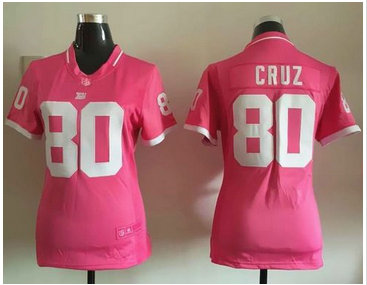 Women Nike Giants #80 Victor Cruz Pink Stitched NFL Elite Bubble Gum Jersey Women Nike Giants #80 Victor Cruz Pink Stitched NFL Elite Bubble Gum Jersey