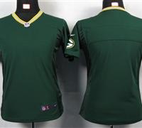 Women Nike Green Bay Packers Blank Green Portrait Fashion Game Jerseys