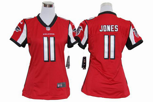 Women Nike NFL Atlanta Falcons 11 Julio Jones Red jerseys