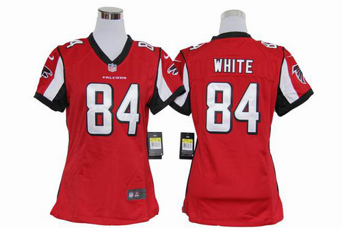 Women Nike NFL Atlanta Falcons 84 Roddy White Red jerseys