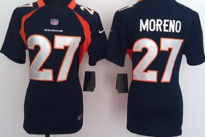 Women Nike NFL Denver Broncos 27 Knowshon Moreno Blue Jerseys Women Nike NFL Denver Broncos 27 Knowshon Moreno Blue Jerseys