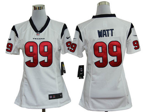Women Nike NFL Houston Texans 99 Watt White Jerseys Women Nike NFL Houston Texans 99 Watt White Jerseys