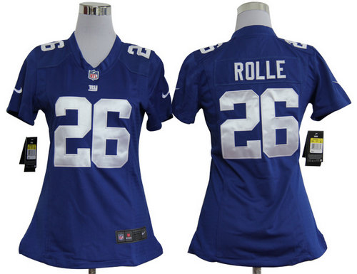 Women Nike New York Giants 26 Antrel Rolle Blue Jerseys Women Nike New York Giants 26 Antrel Rolle Blue Jerseys