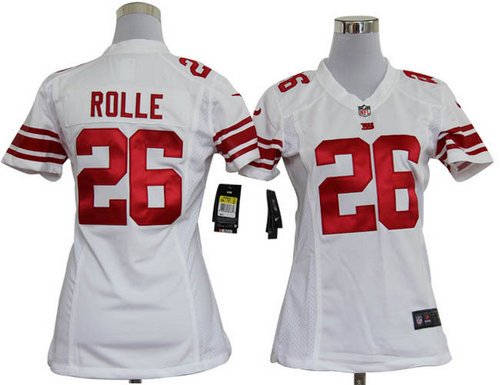 Women Nike New York Giants 26 Antrel Rolle White Jerseys Women Nike New York Giants 26 Antrel Rolle White Jerseys