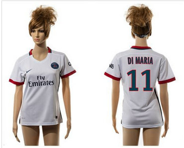 Women Paris Saint-Germain #11 Di Maria Away Soccer Club Jersey Women Paris Saint-Germain #11 Di Maria Away Soccer Club Jersey