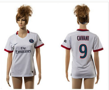 Women Paris Saint-Germain #9 Cavani Away Soccer Club Jersey Women Paris Saint-Germain #9 Cavani Away Soccer Club Jersey