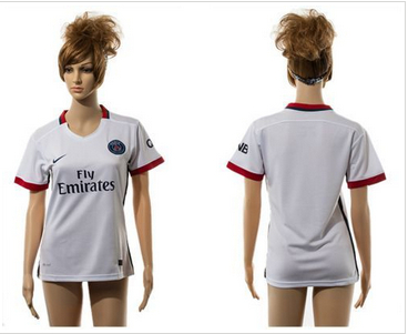 Women Paris Saint-Germain Blank Away Soccer Club Jersey Women Paris Saint-Germain Blank Away Soccer Club Jersey