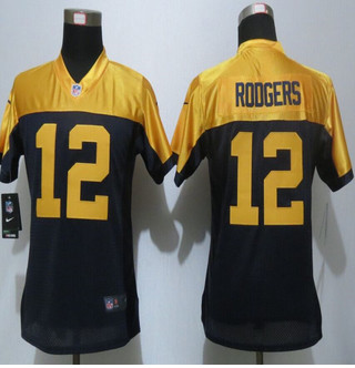Women new Green Bay Packers #12 Aaron Rodgers Navy Blue Alternate Elite Jersey Women new Green Bay Packers #12 Aaron Rodgers Navy Blue Alternate Elite Jersey